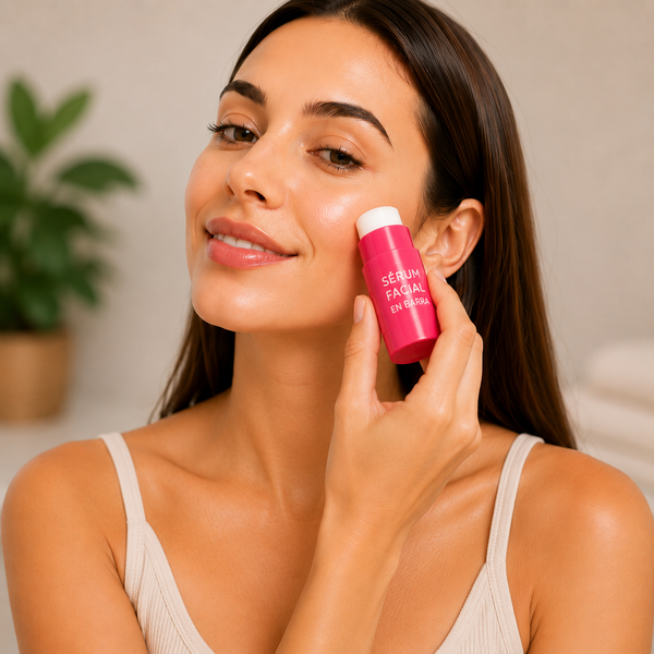 Mujer aplicándose Sérum Facial Hidratante Corianto en el rostro