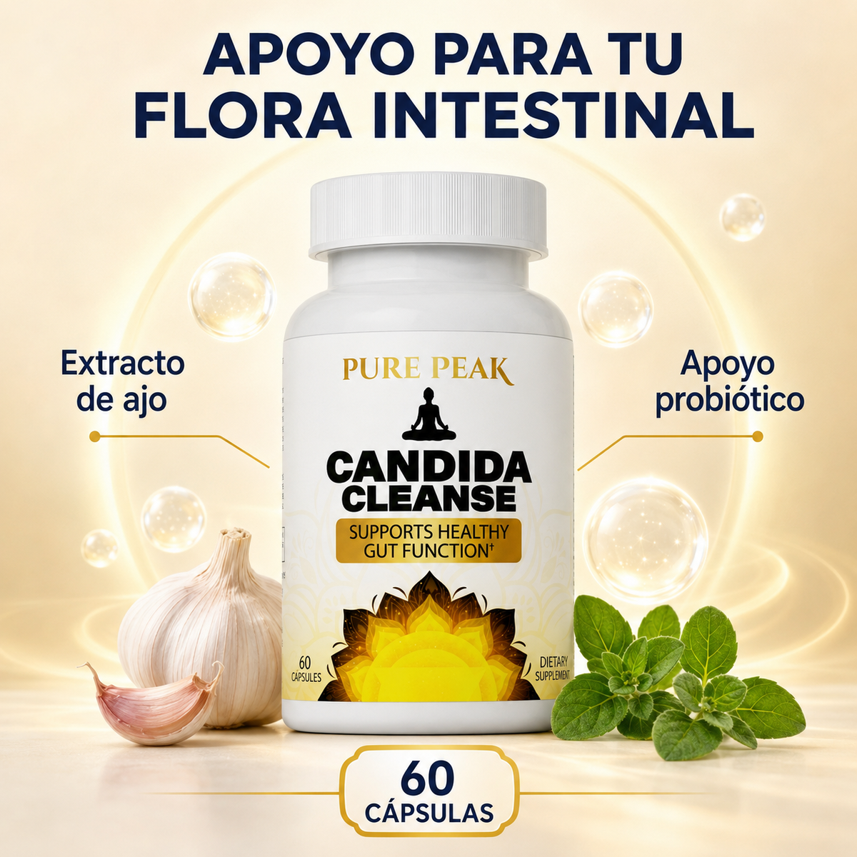 Candida Cleanse – Apoyo para tu Flora Intestinal (60 Cápsulas)