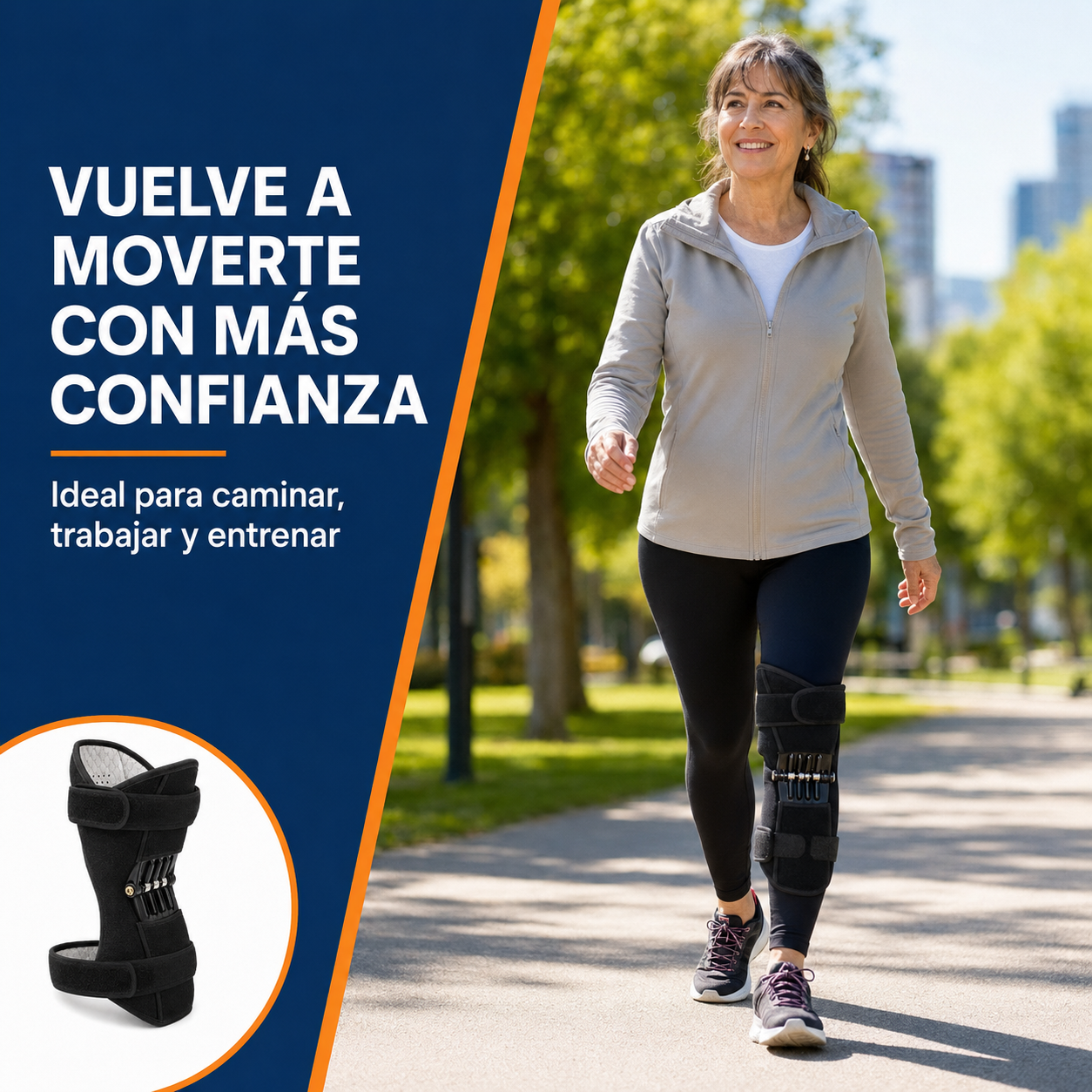 Rodillera Articulada con Resortes PowerLift