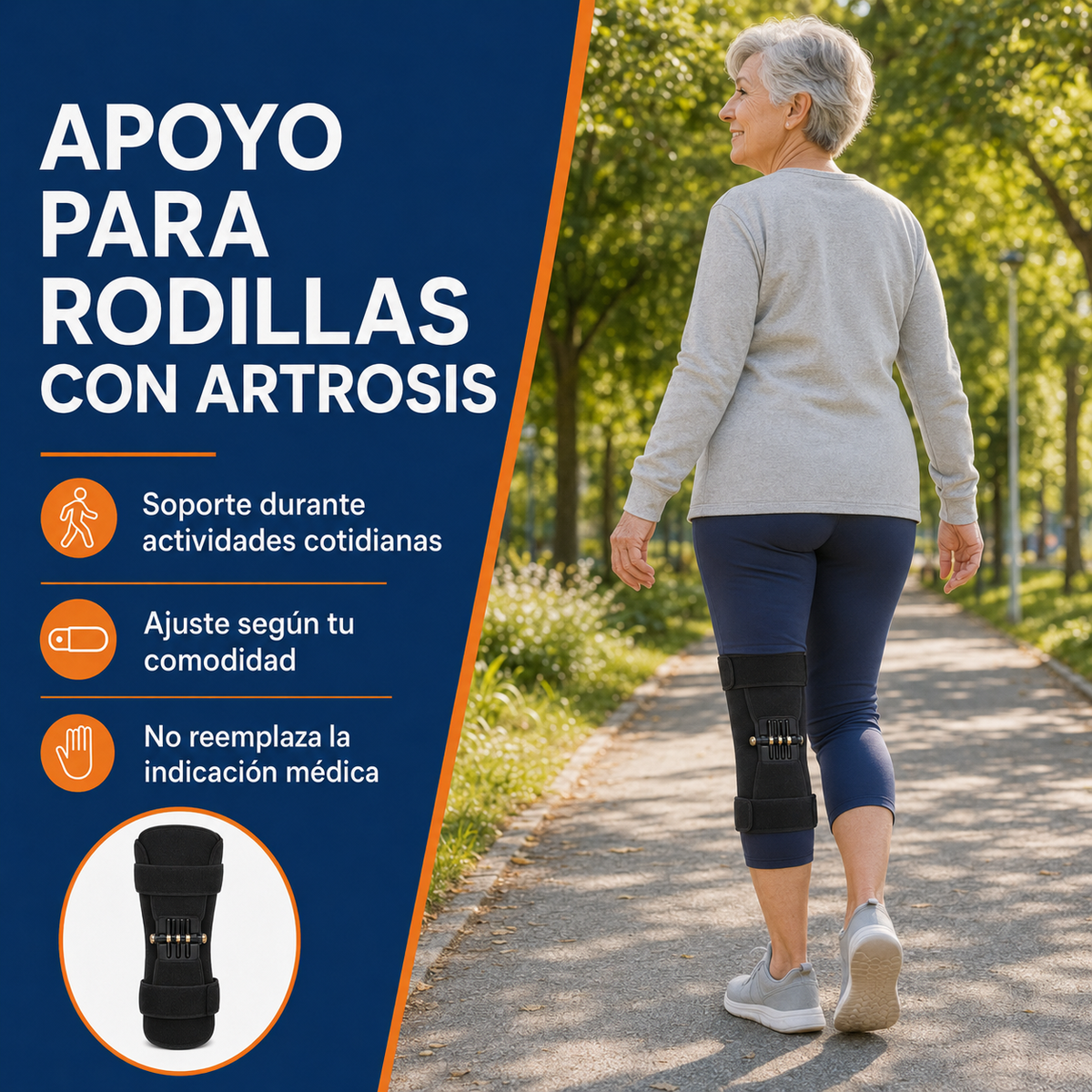 Rodillera Articulada con Resortes PowerLift