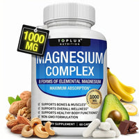 Magnesio Complex 8 en 1 – Magnesio de Espectro Completo 1000mg (60 Cápsulas)